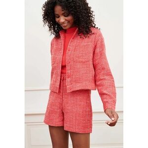 Lofty Manner blouse jacket Tess koraal size S MSRP $95 8-13